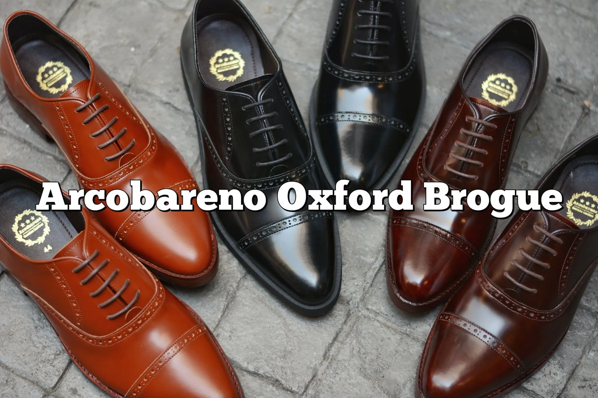 507-1 Black Brogue Shoe