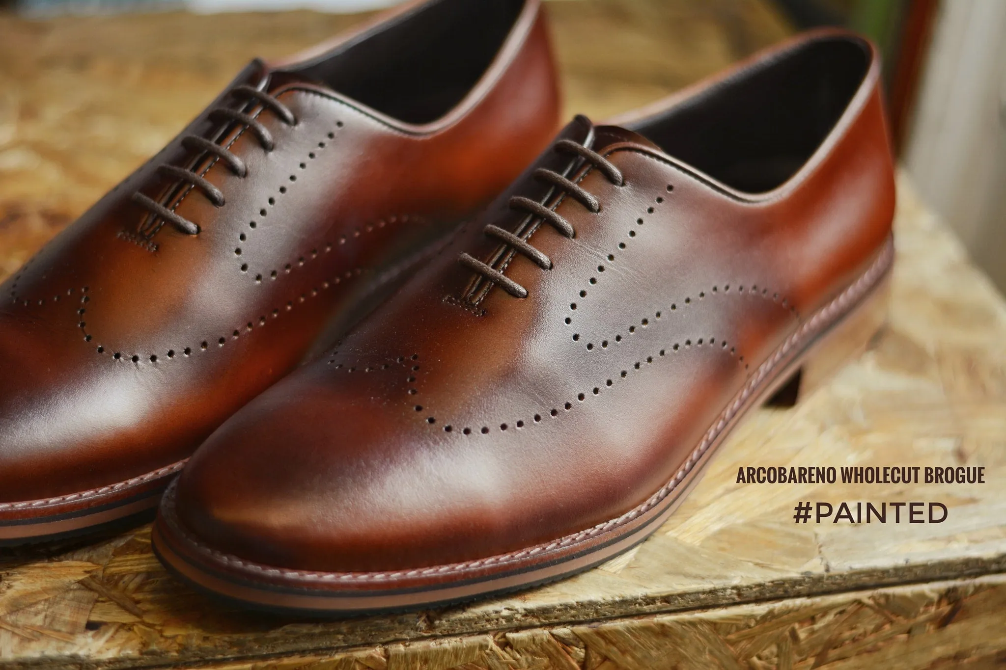 507-1 Brogue Wholecut Caramel Painted - Shop Now