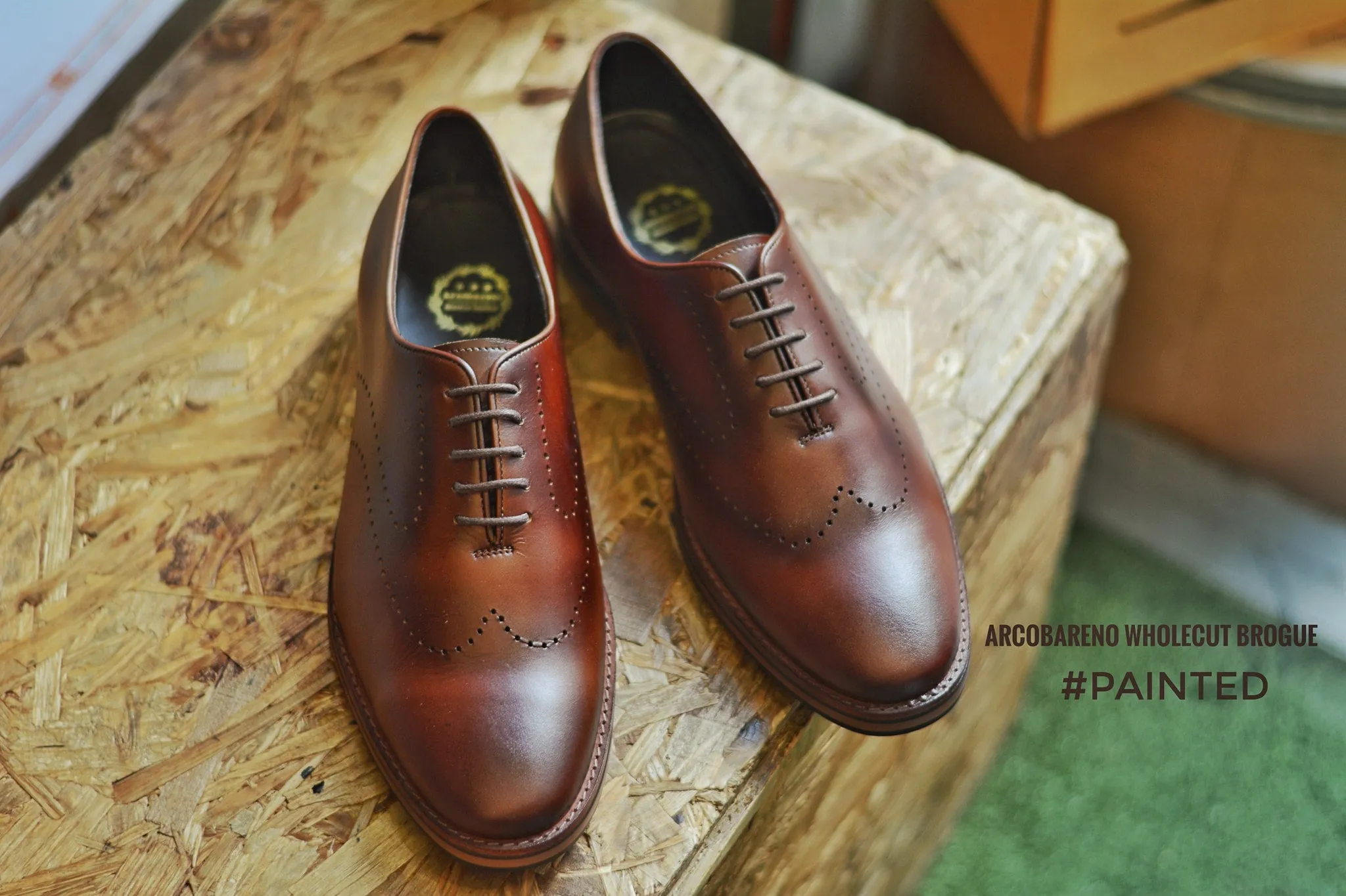 507-1 Brogue Wholecut Caramel Painted - Shop Now