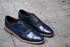 507-1 Men's Brogue Shoe Blue