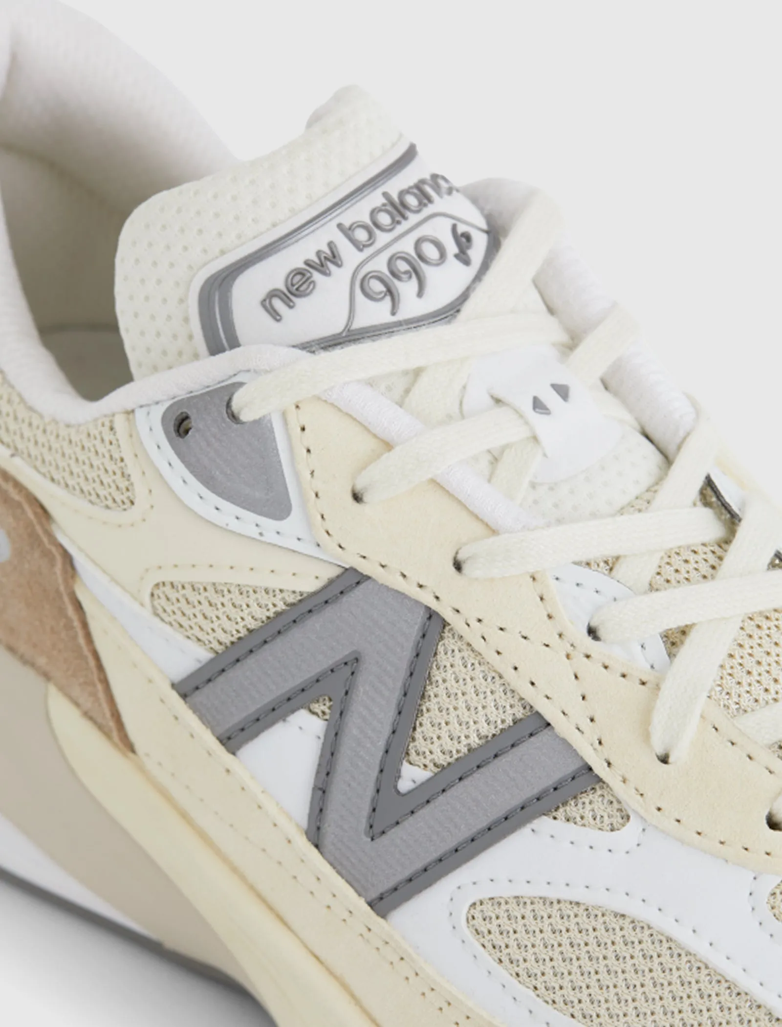 990 V6 Cream/White Shoes - Made in USA