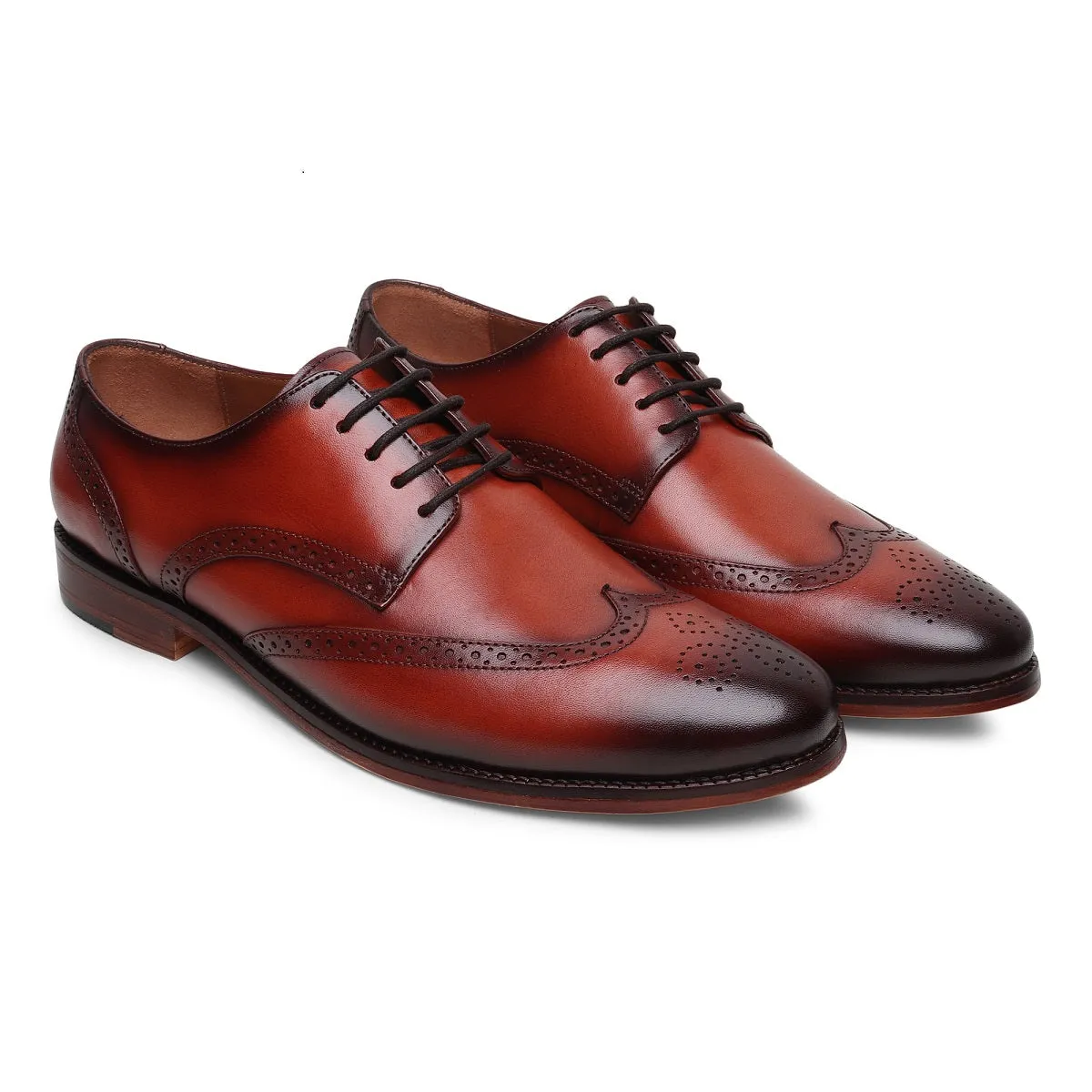 Adam Brogue Leather Shoes - Clearance