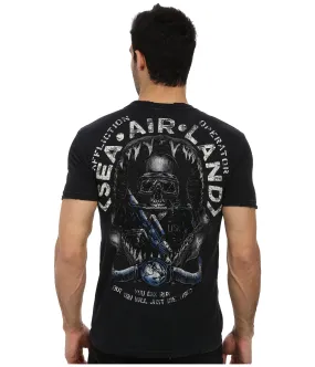 Affliction T-shirt - Sea, Air, Land design - Results: Affliction Sea Air Land Tee