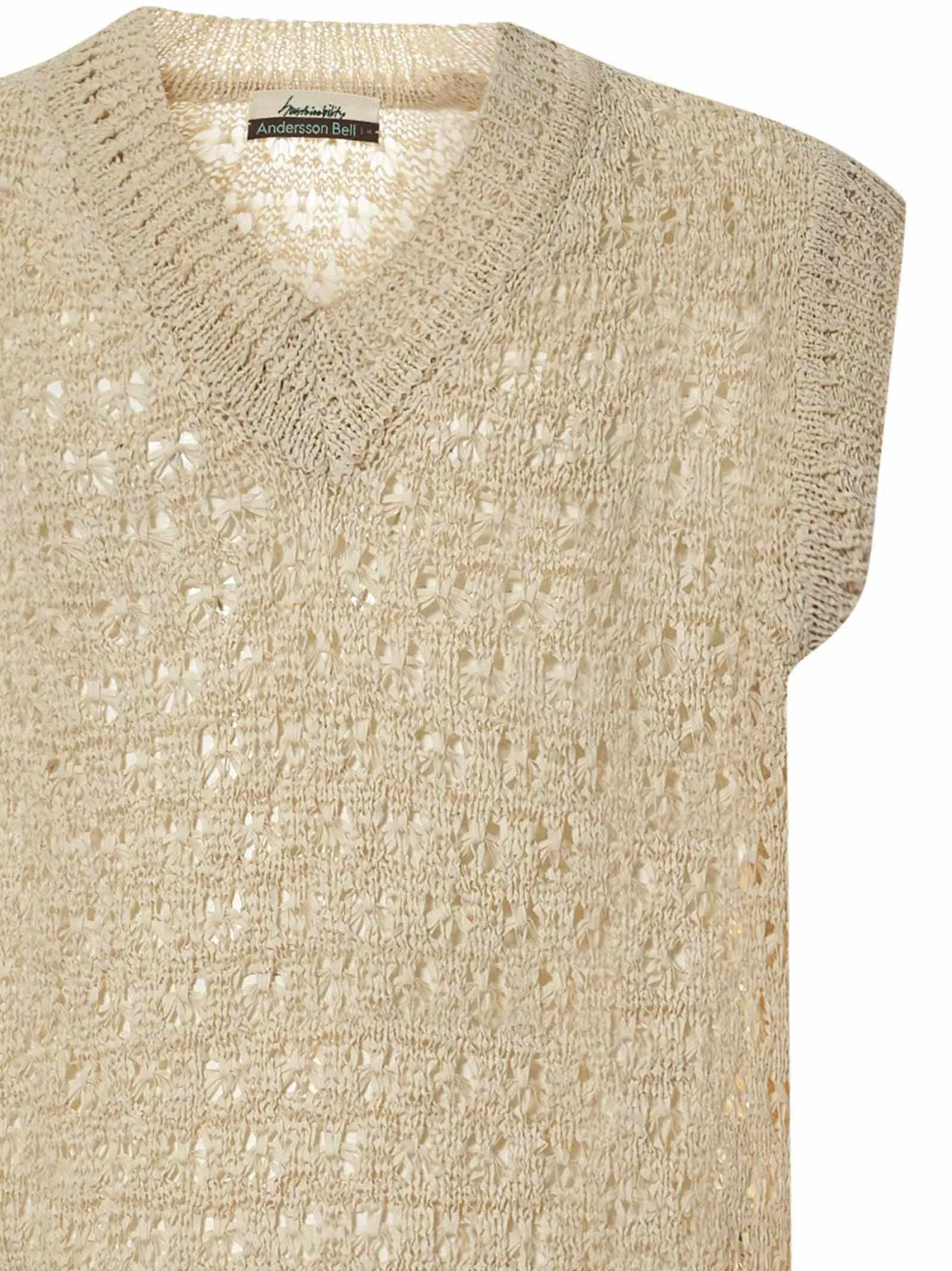 Andersson Bell V-Neck Ribbed Knit Vest