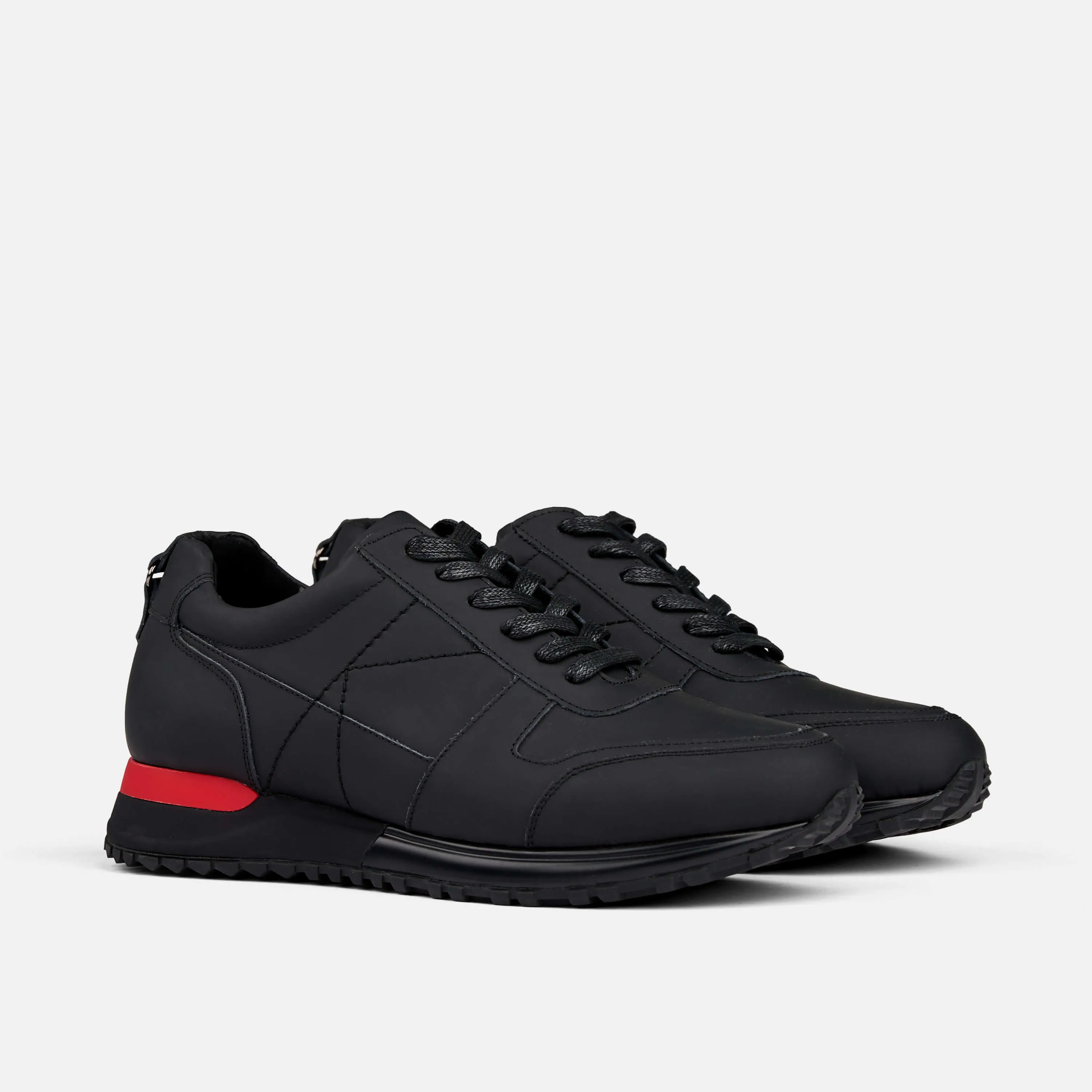 Ash Black Leather Trainers