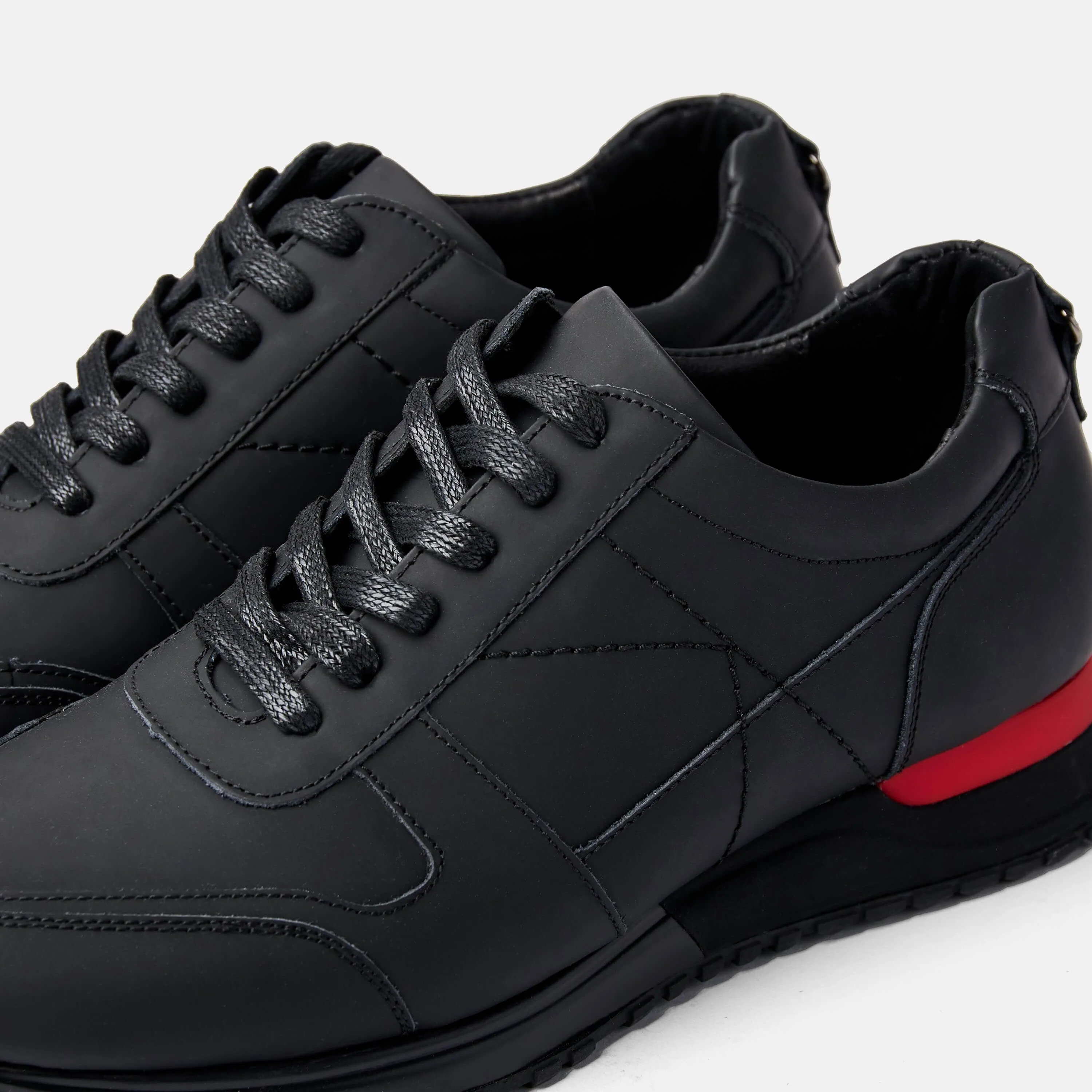 Ash Black Leather Trainers