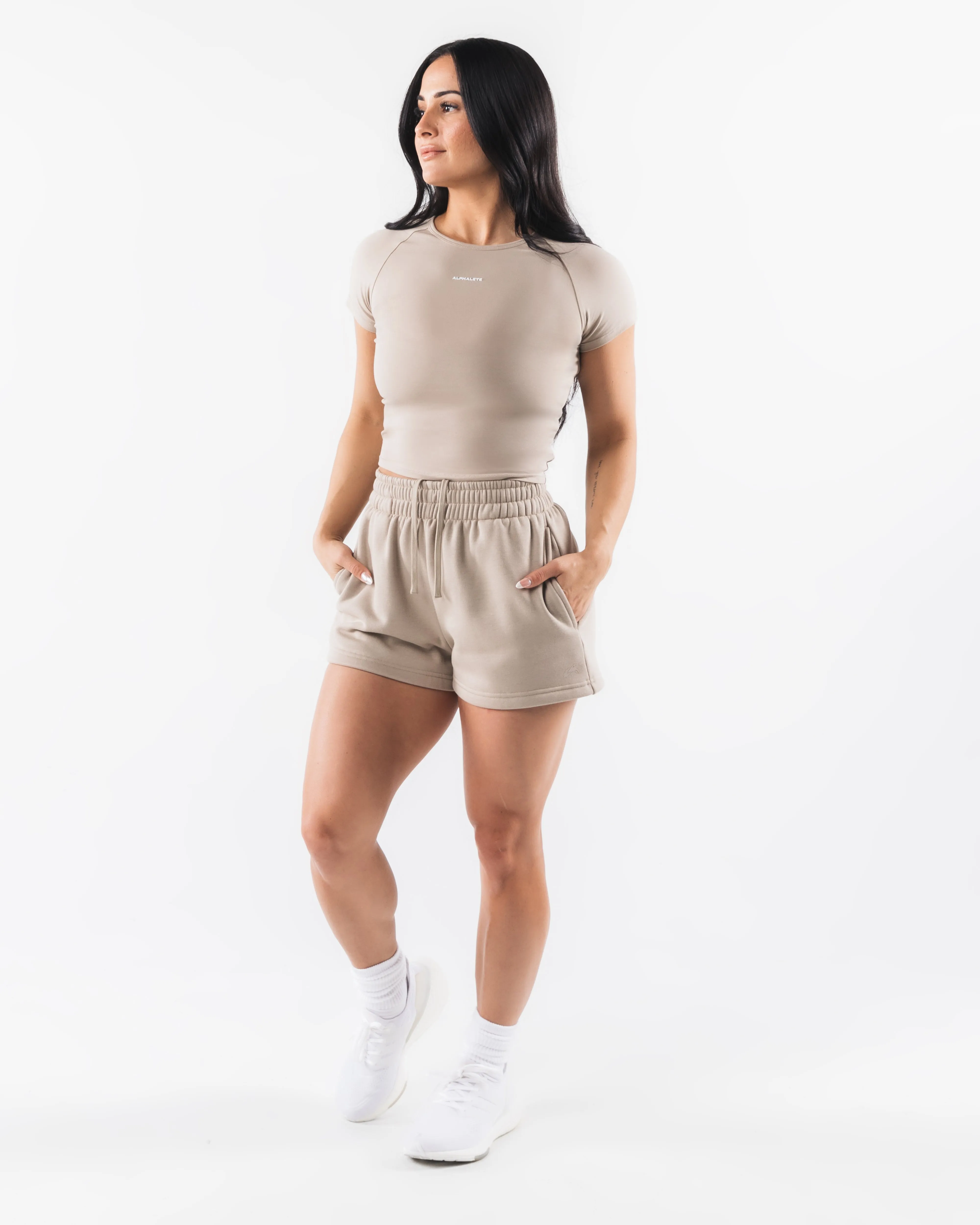 Athletic Sweatshorts in Birch - Shop Now