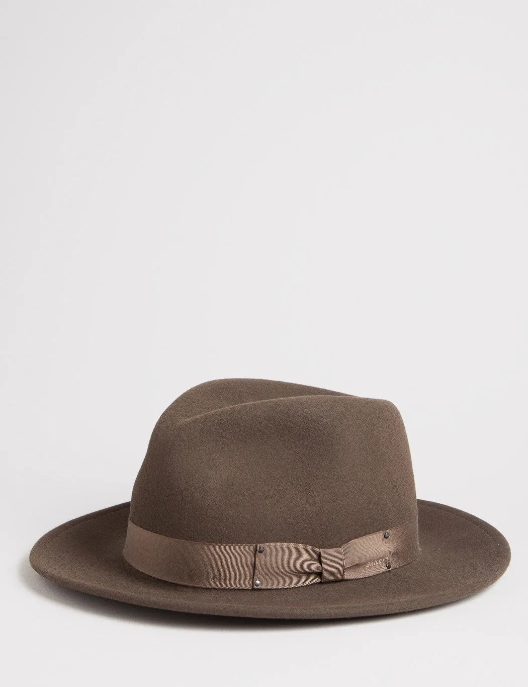 Bailey Curtis Widebrim Fedora Hat Brown Serpent.