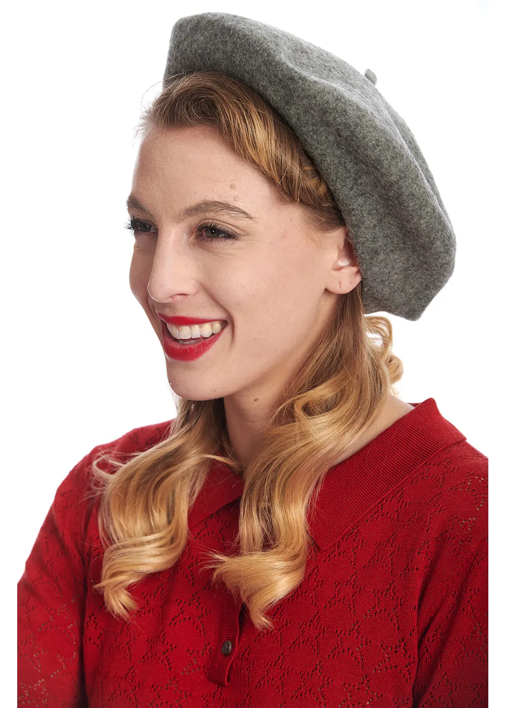 Banned Claire Vintage 50's Beret Grey