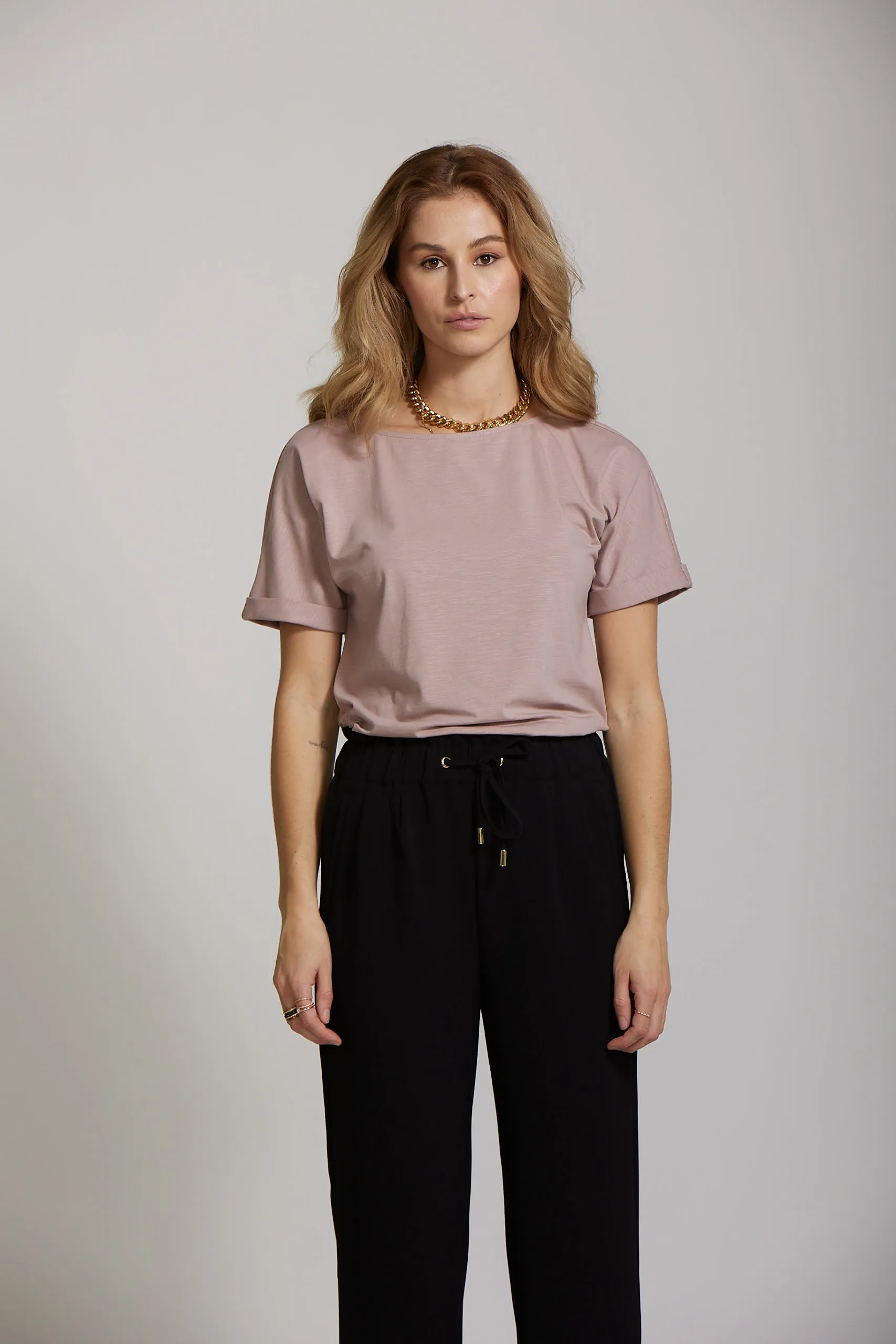 Basic Tee - Blush Biscuit