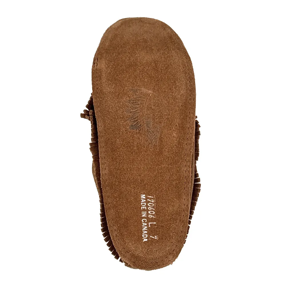 Beaded Suede Leather Fringe Moccasins for Women