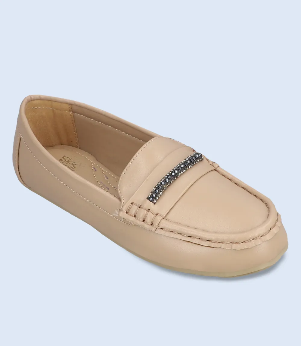 Beige Women's Comfort Moccasins- SKU BW8599