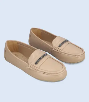 Beige Women's Comfort Moccasins- SKU BW8599