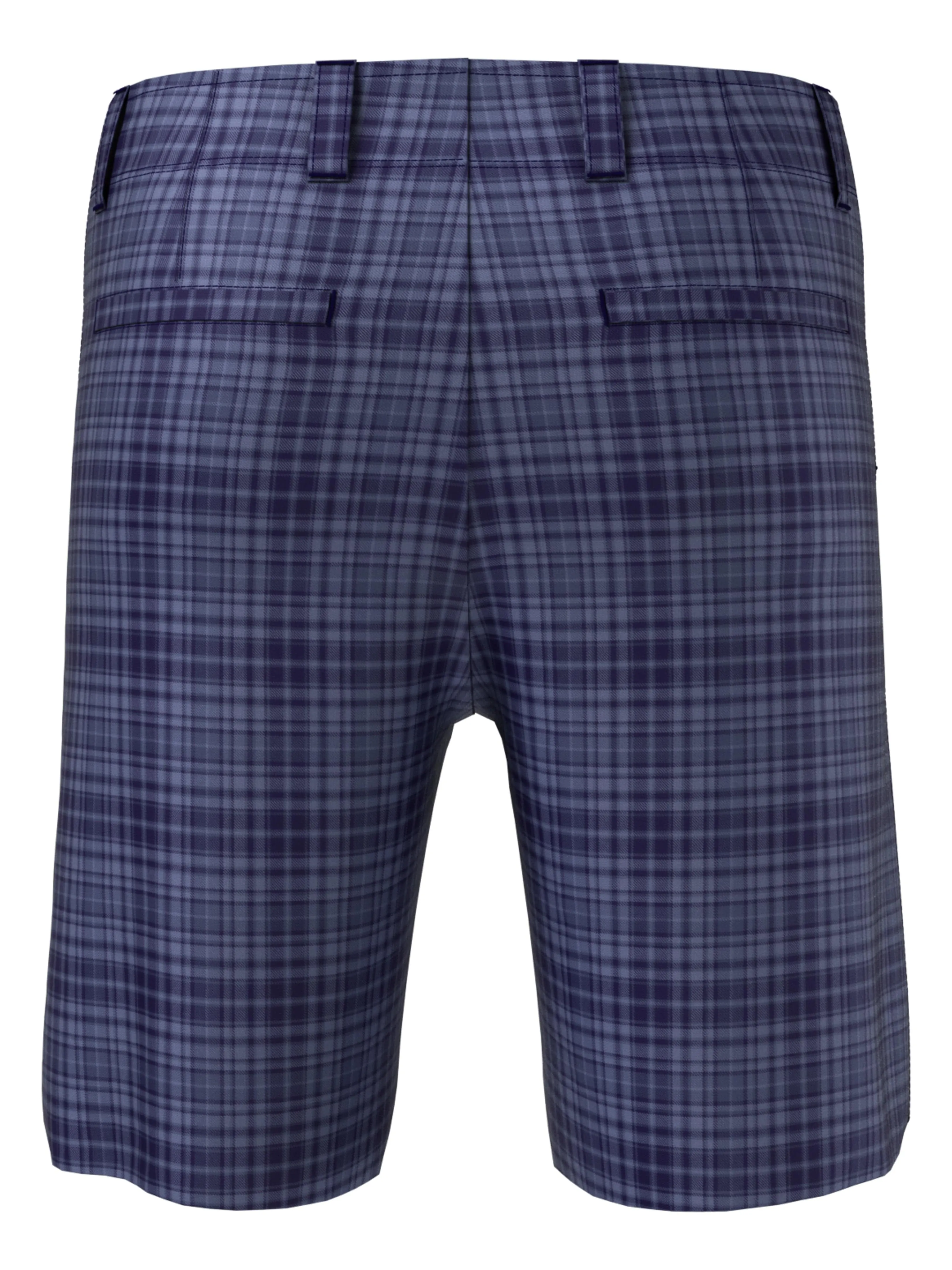 Big & Tall Flat Front Plaid Golf Short