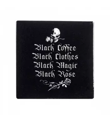 Black Coffee, Black Clothing Coaster - Stylish and Practical