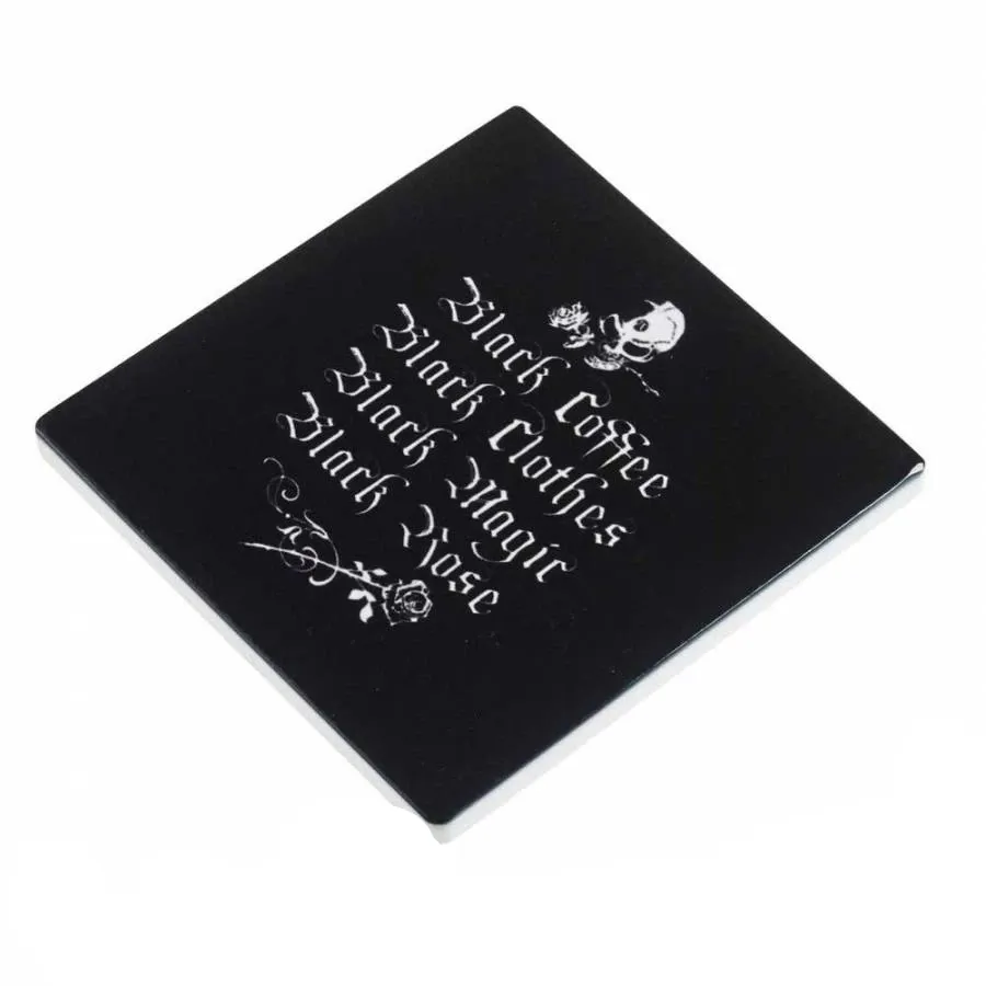 Black Coffee, Black Clothing Coaster - Stylish and Practical