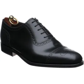 Black Loake Strand - Premium Semi-Brogue Shoes for Men