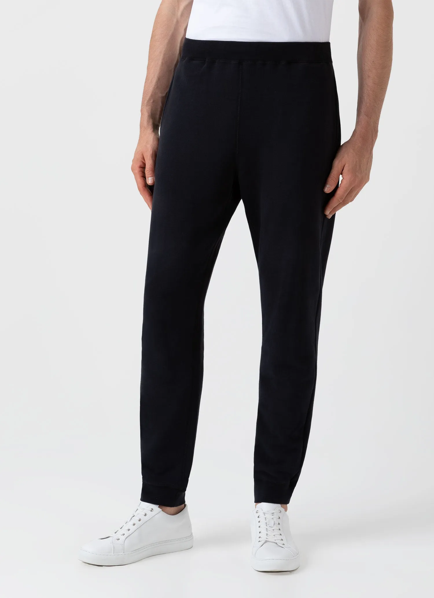 Black Men's Loopback Sweatpants.