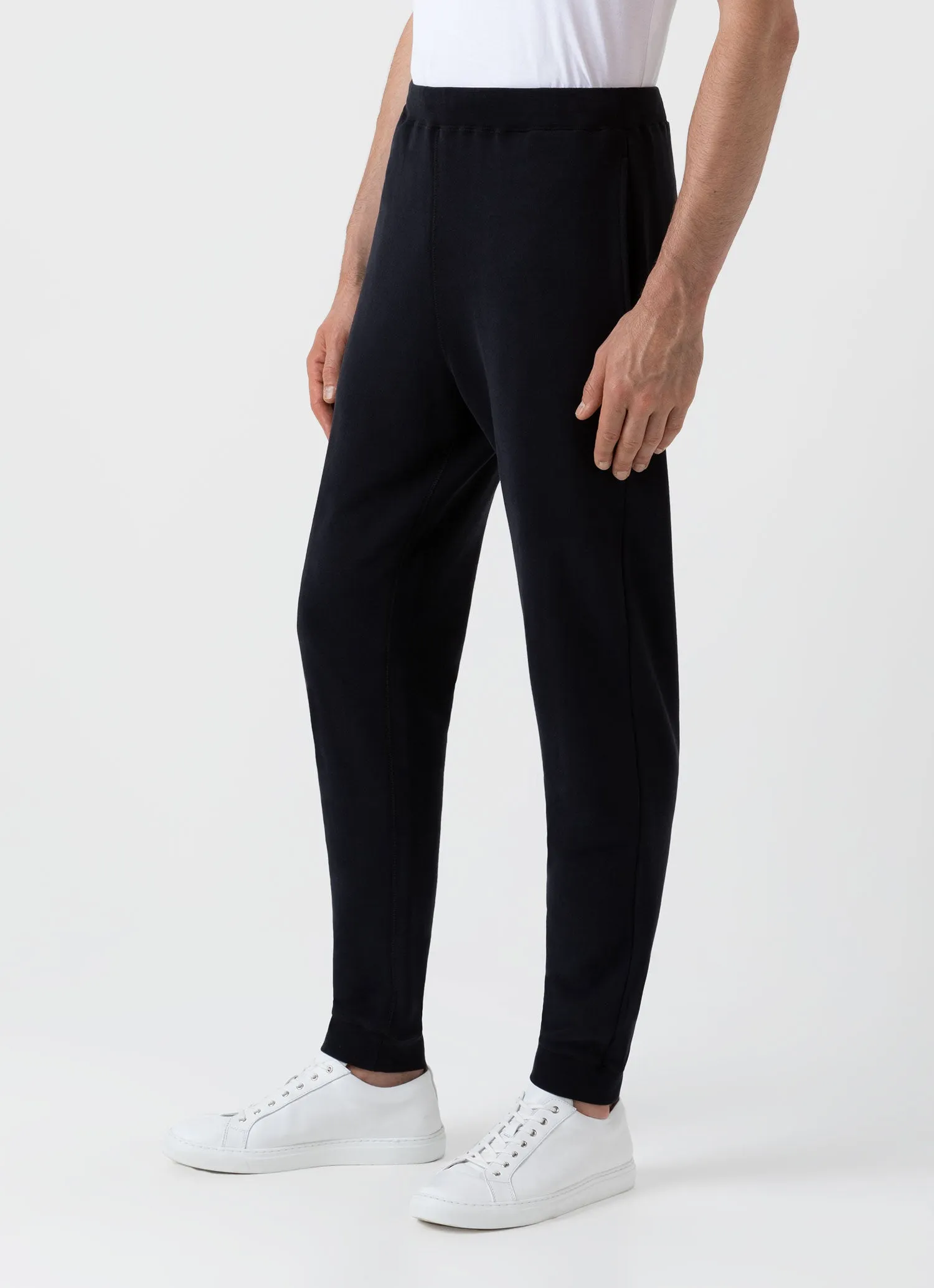 Black Men's Loopback Sweatpants.