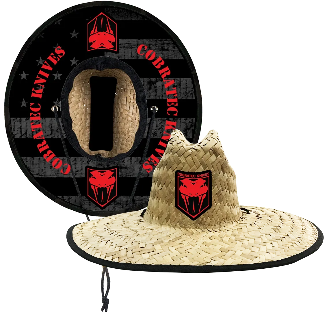 Blackout USA Flag Straw Hat for Sale - Limited Stock