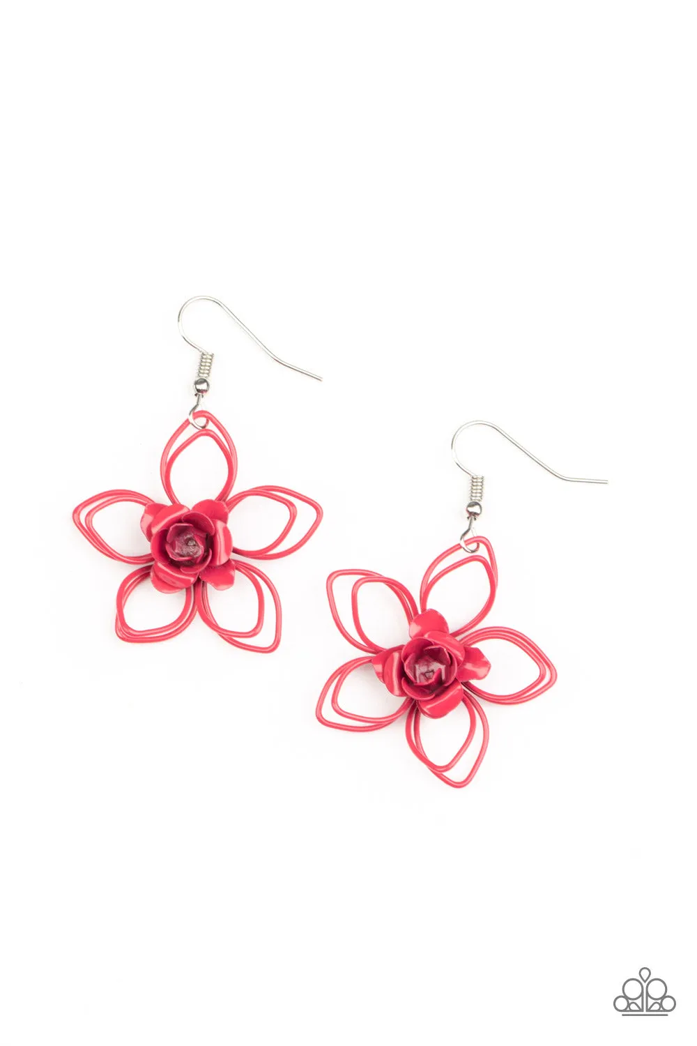 Botanical Bonanza - Pink Earring -> Pink Botanical Earring - Perfect for Nature Lovers