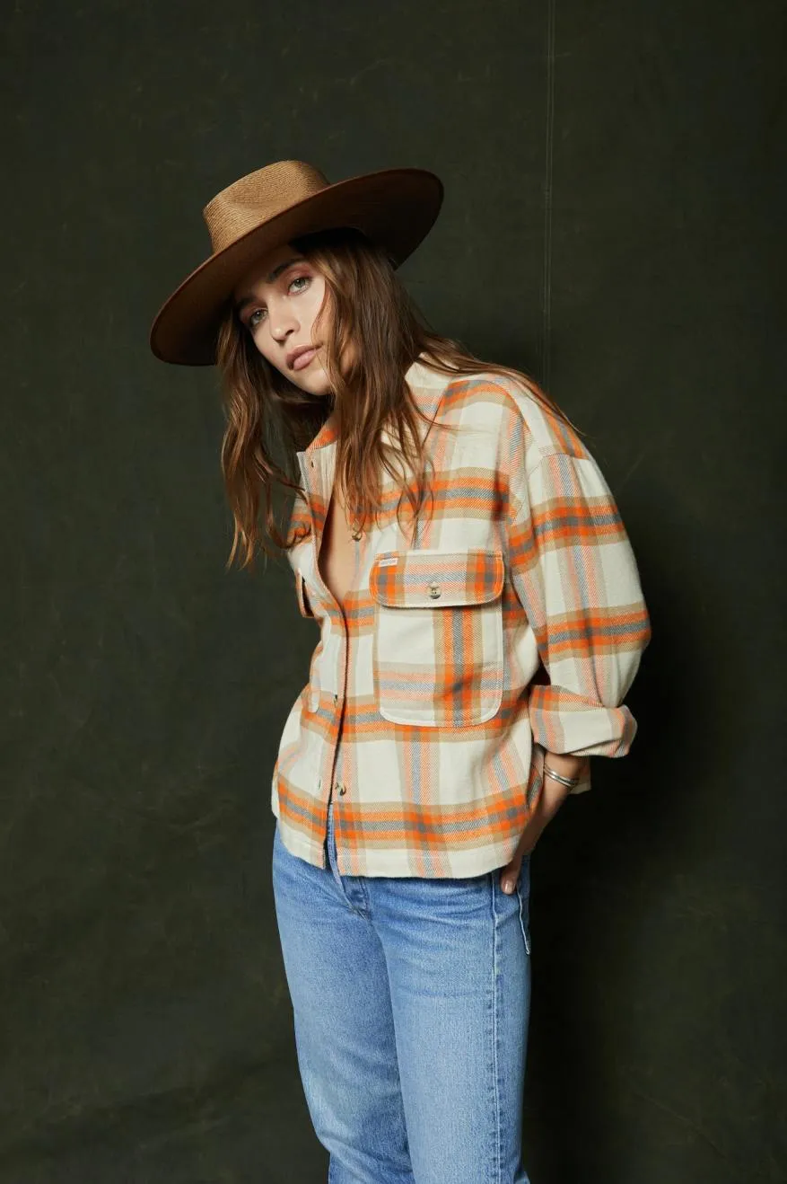 Bowery Women's Long Sleeve Flannel Shirt - Whitecap