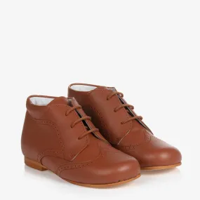 Boys Brown Brogue Shoes