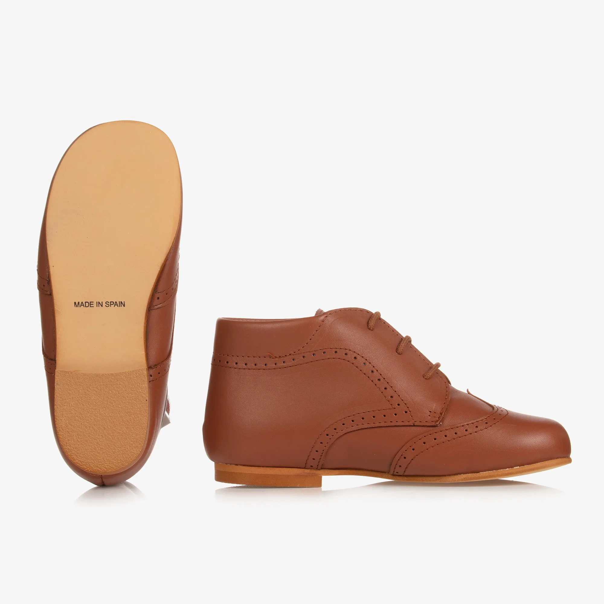 Boys Brown Brogue Shoes