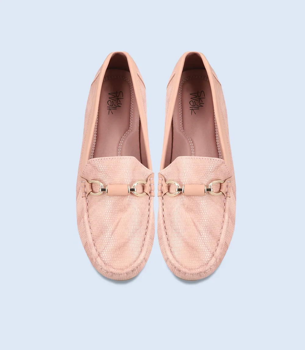 BW8461-TEA PINK-Comfort Women Moccasins