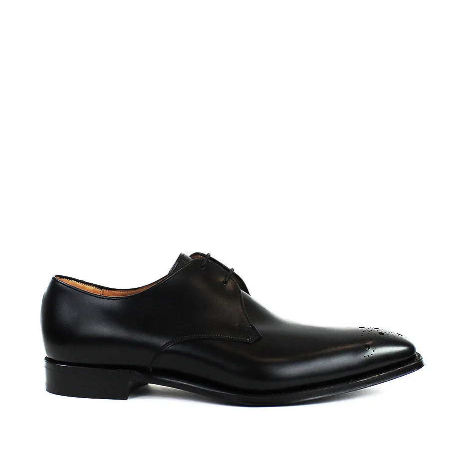 Cheaney Black Brogue Derby Shoes