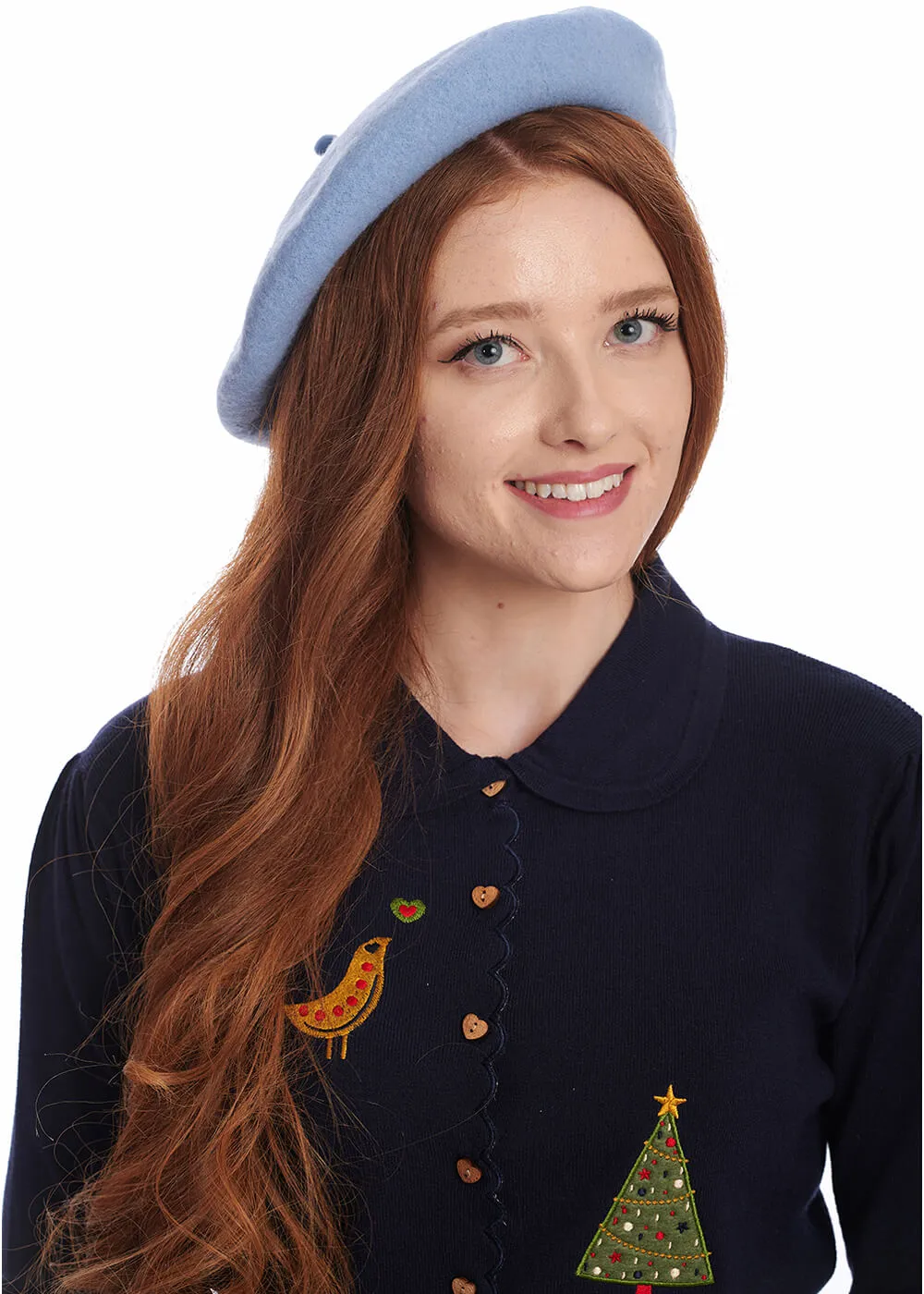 Claire Vintage 50's Beret Baby Blue - Banned, Buy Now!