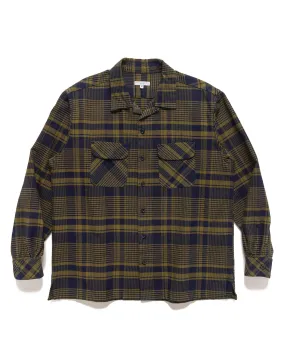 Classic Shirt Cotton Plaid Navy/Olive