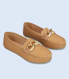 Comfort Moccasins for Women in Tan - BW9641