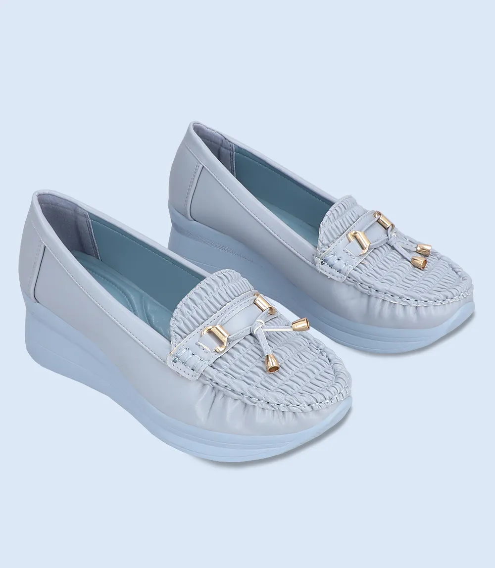 Comfortable Women's Blue Moccasins - BW5822