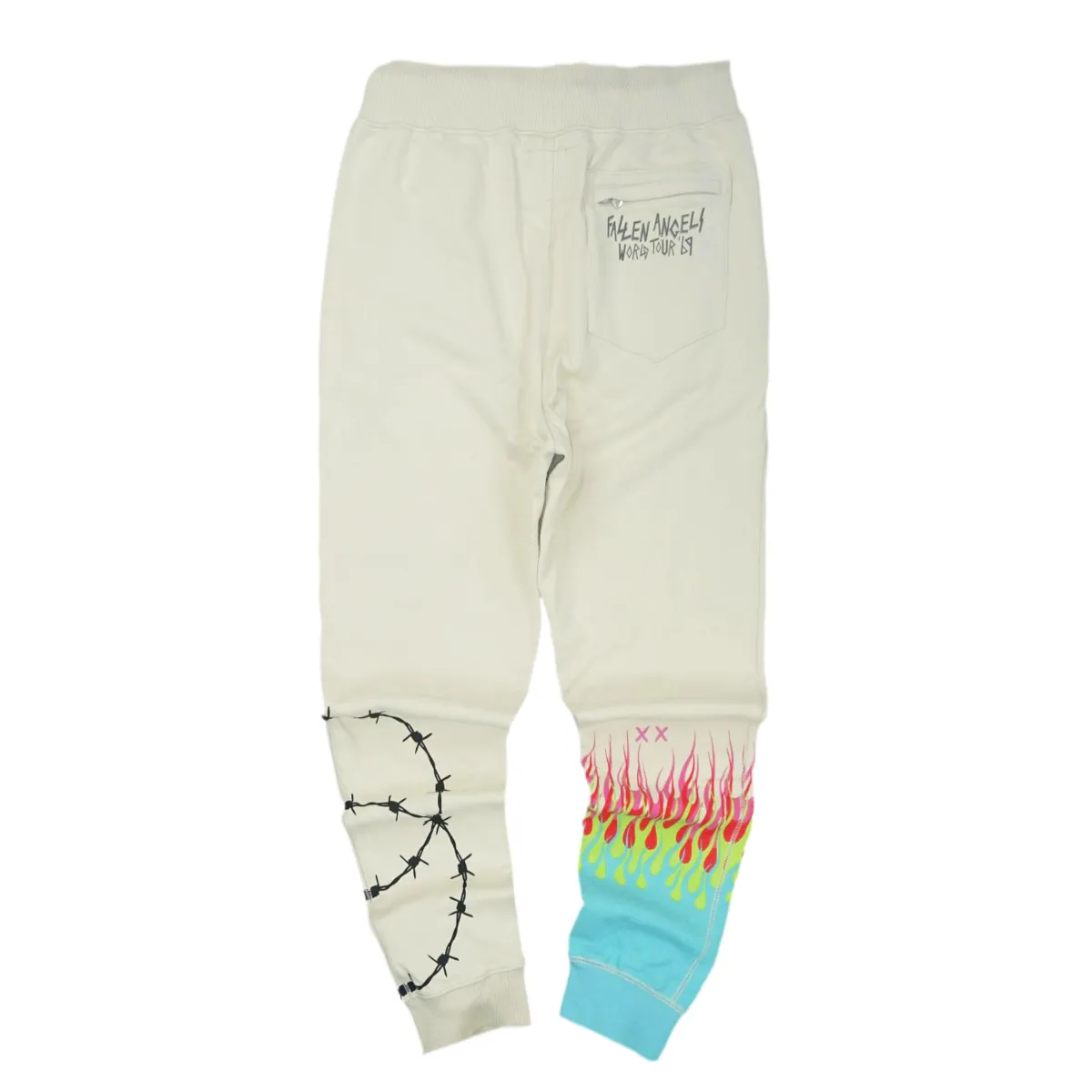 Cream Novelty Sweatpants - C1