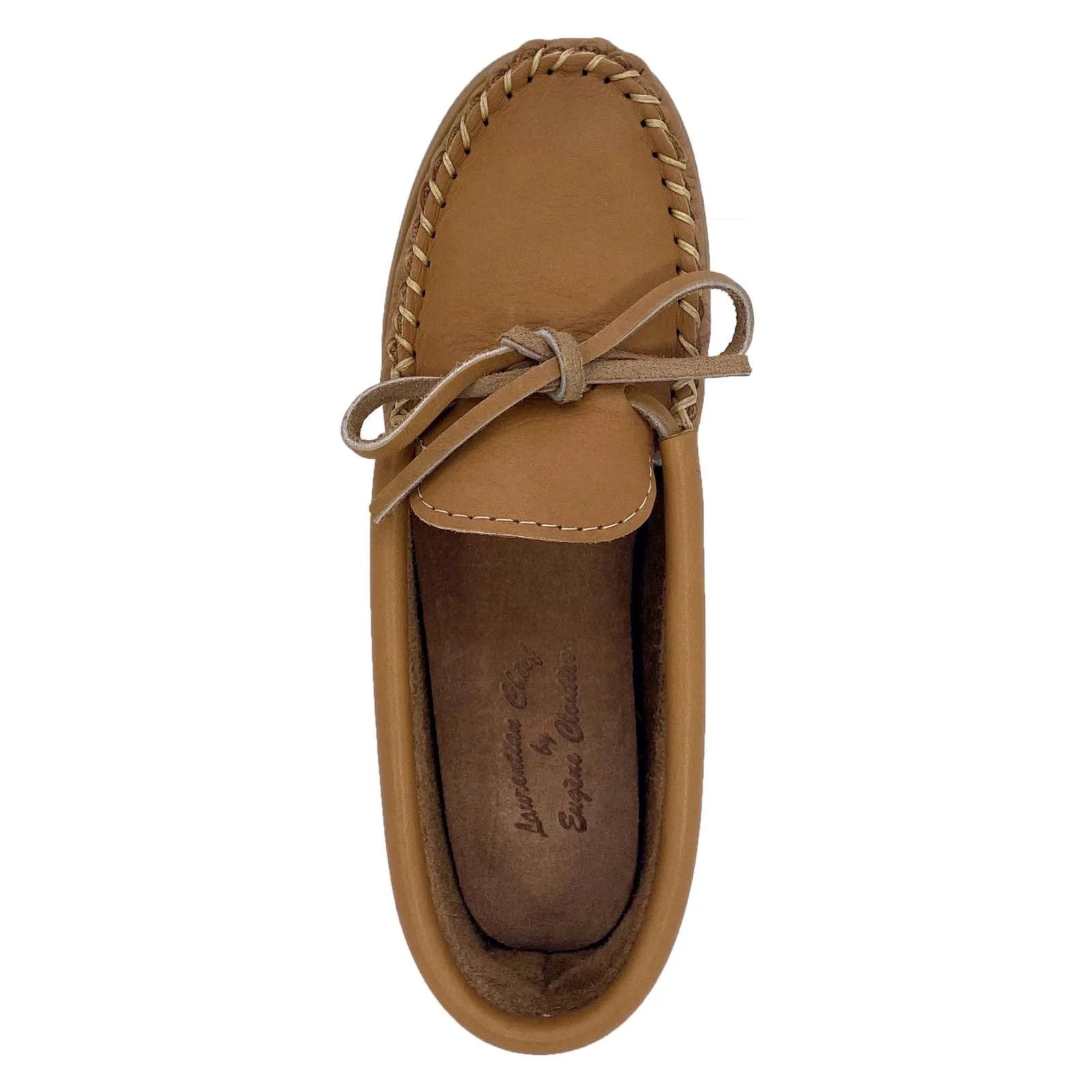 Crepe Sole Moose Hide Leather Moccasins for Women