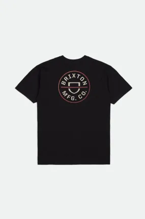 Crest II S/S Standard T-Shirt, Black Whitecap Dusty Cedar - Google SEO friendly