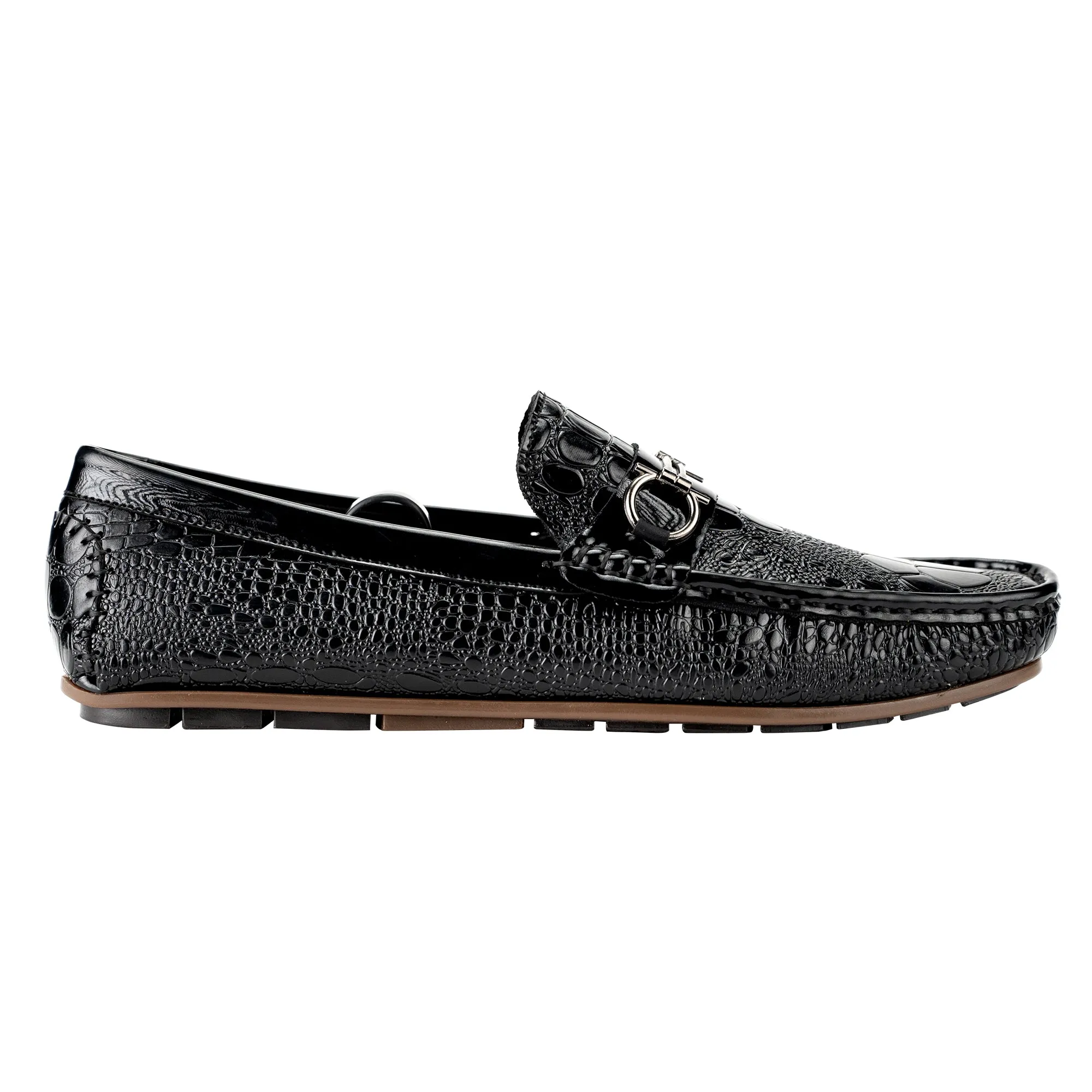 Crocodile Print Moccasins