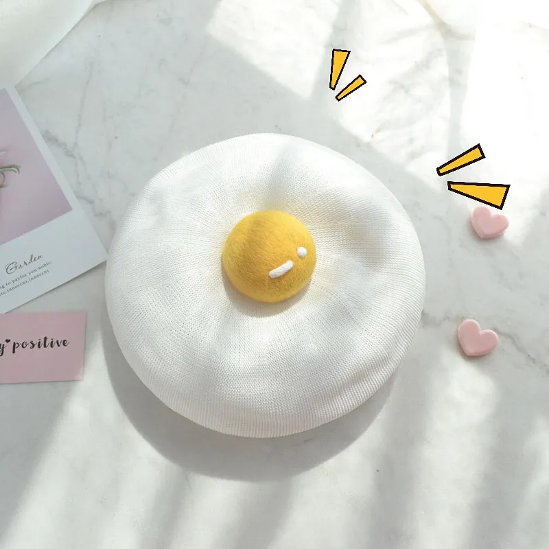 CUTE Handmade Yolk Beret Hat - Buy Now!