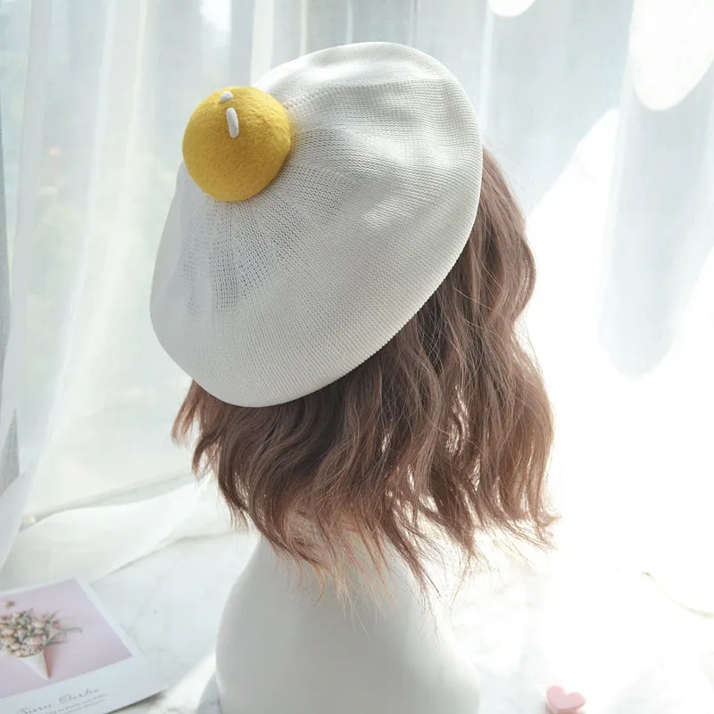 CUTE Handmade Yolk Beret Hat - Buy Now!