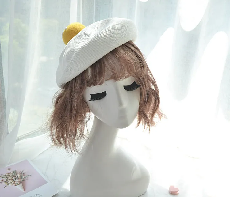 CUTE Handmade Yolk Beret Hat - Buy Now!