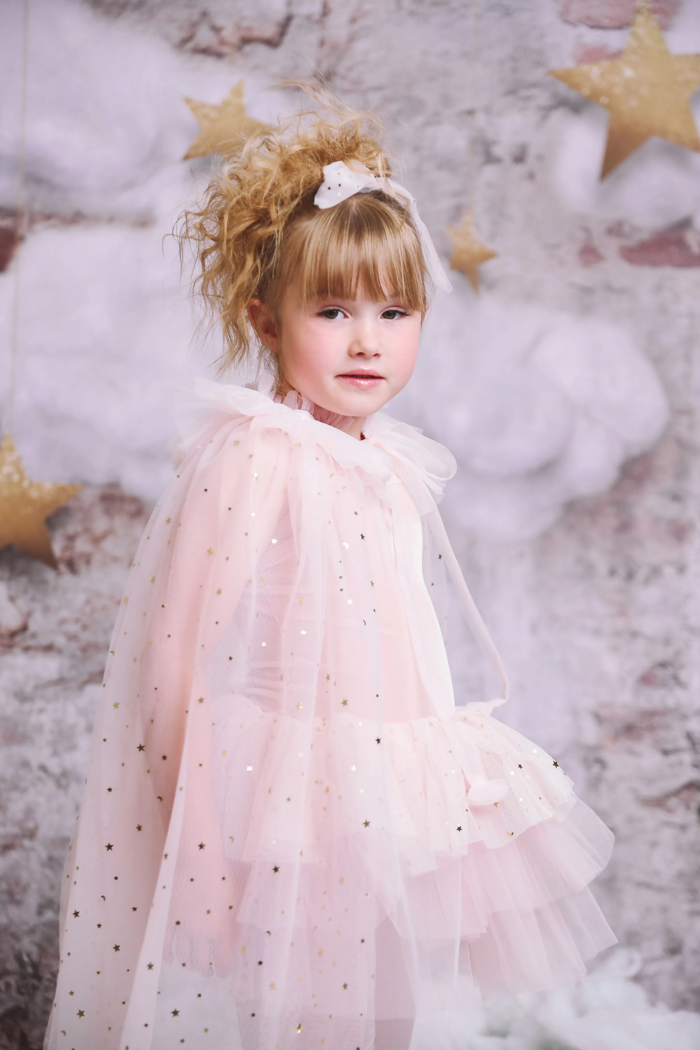 DOLLY STARS & MOON   TULLE CAPE ballet pink