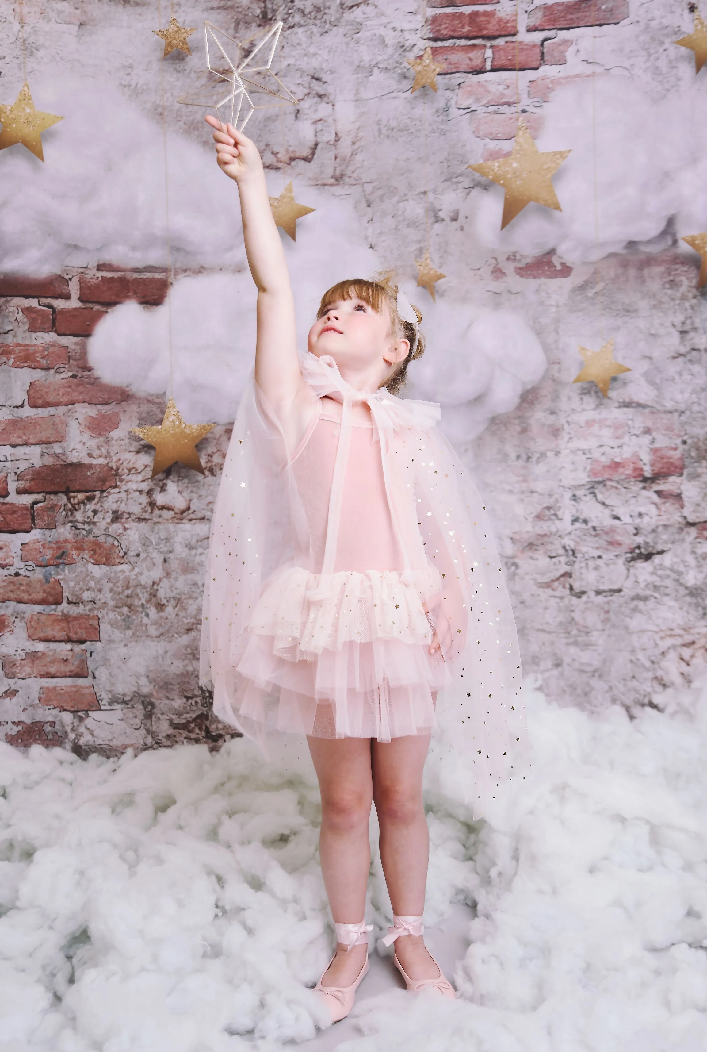 DOLLY STARS & MOON   TULLE CAPE ballet pink