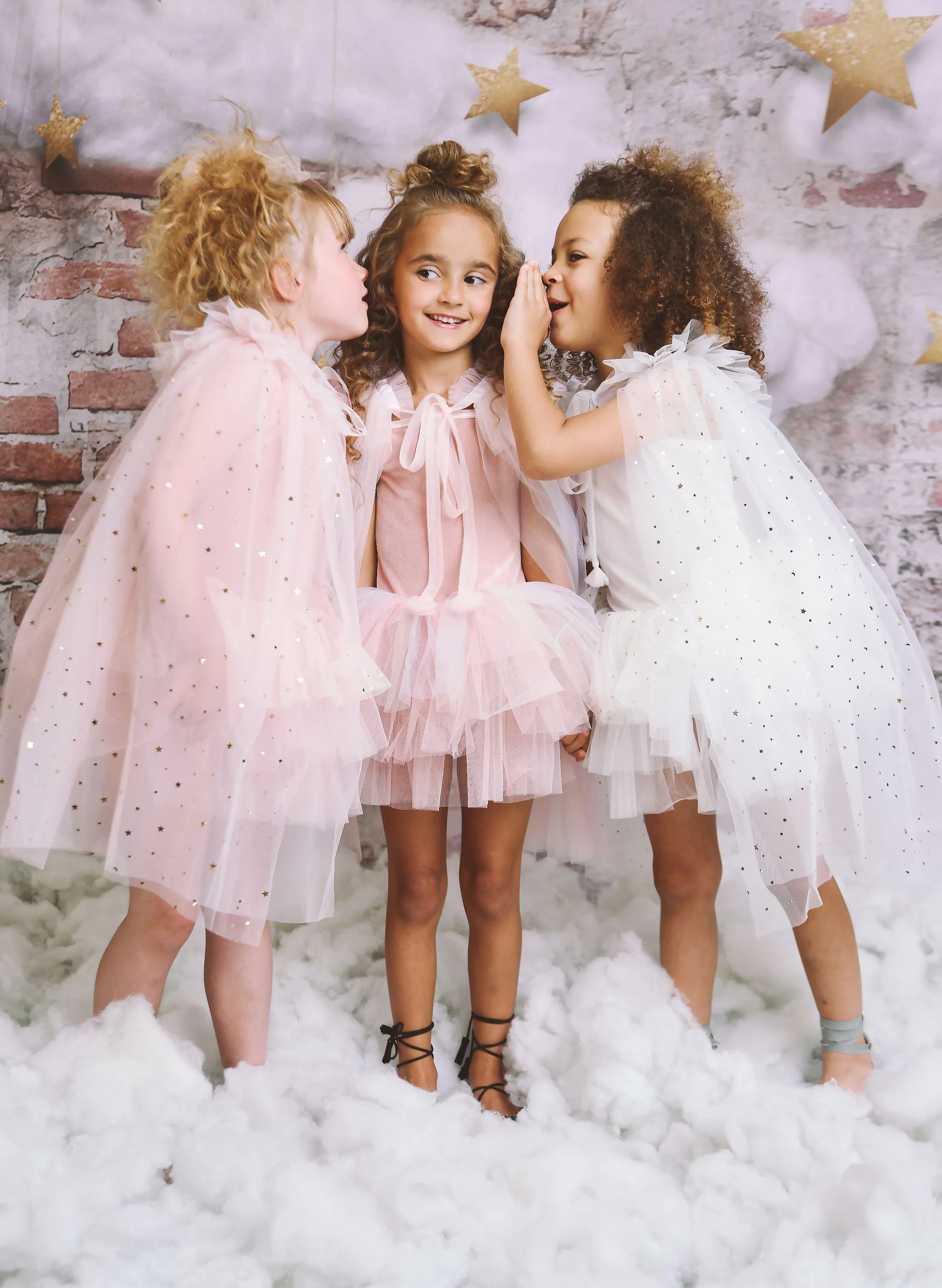 DOLLY STARS & MOON   TULLE CAPE ballet pink