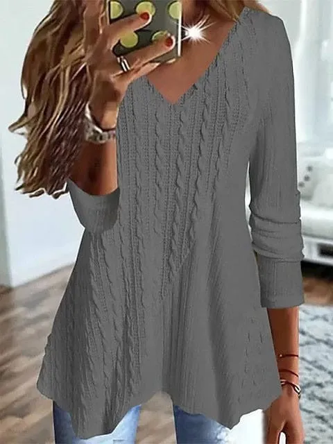 Flowy Cotton Tunic Blouse for Women