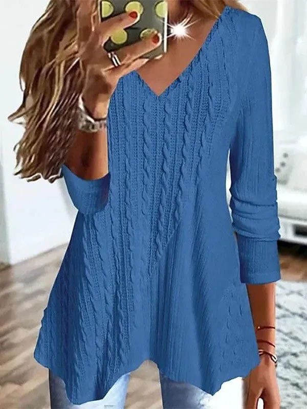 Flowy Cotton Tunic Blouse for Women