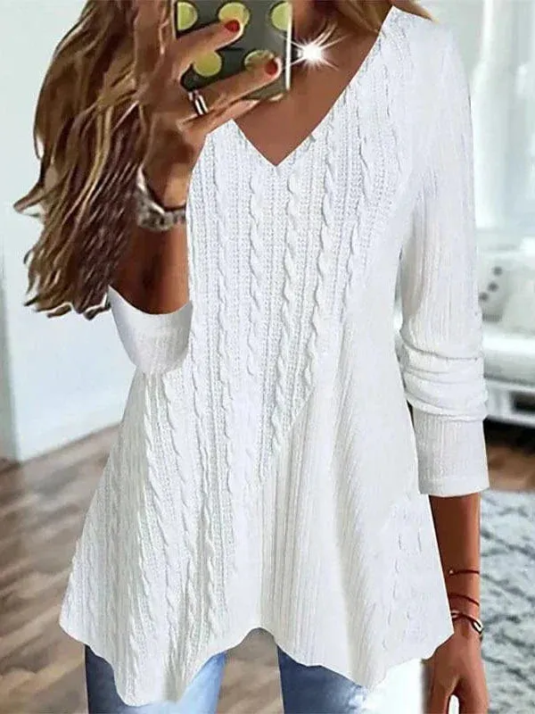 Flowy Cotton Tunic Blouse for Women