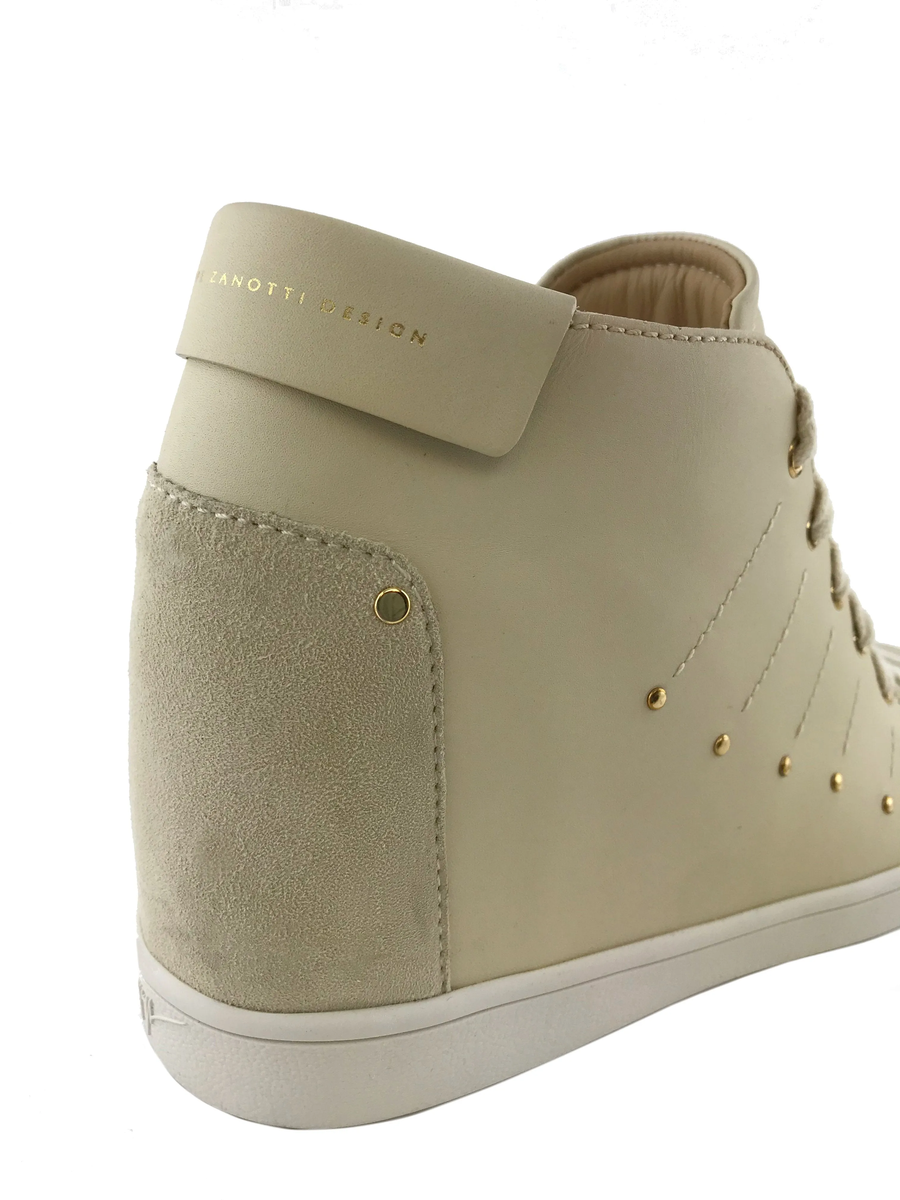 Giuseppe Zanotti High Top Sneaker - Leather - Size 9.