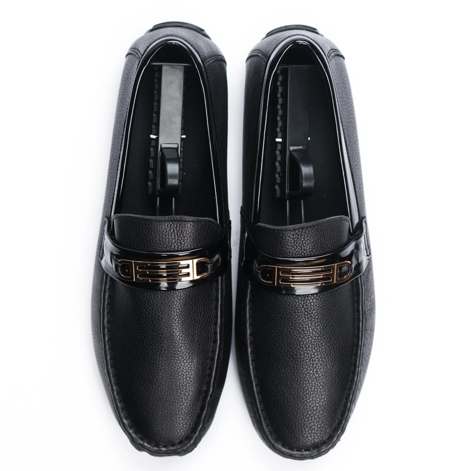 Gold Plated Moccasins - Black