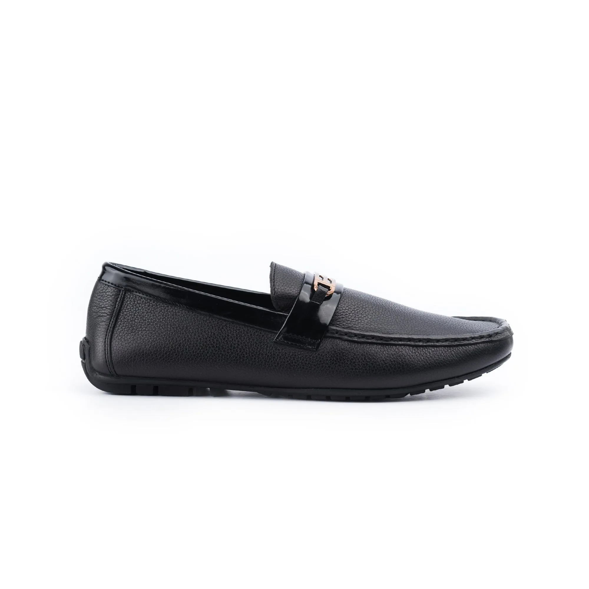 Gold Plated Moccasins - Black